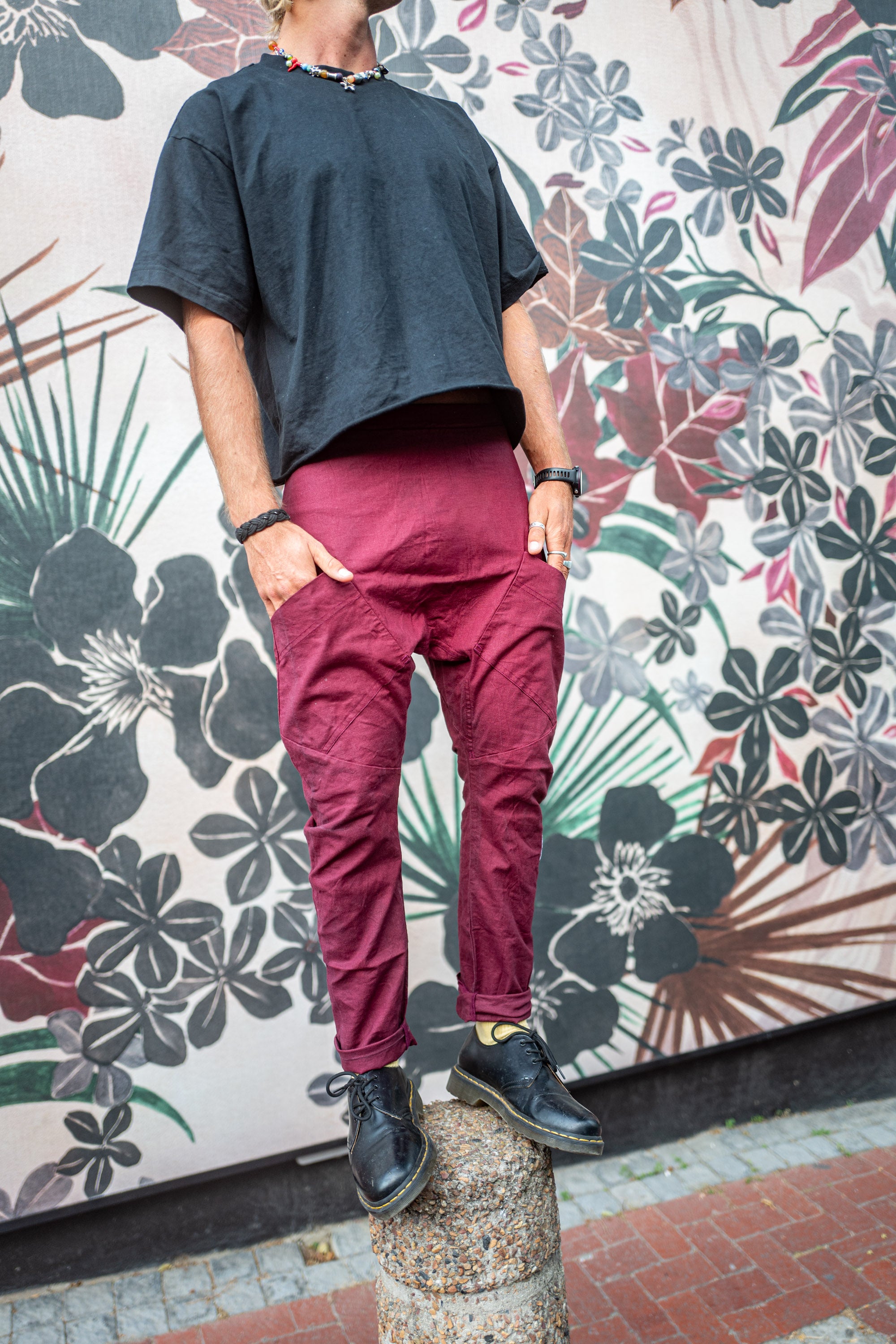 The AntidoteYoga, PantsSeed #color_ron burgundy